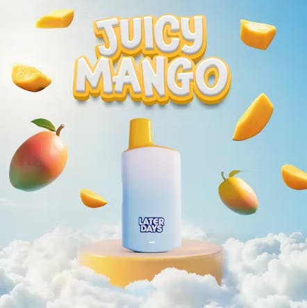 JUICY MANGO | 2G | DISPOSABLE - 2g | Vaporizers | LATER DAYS | at Nirvana  Dispensary