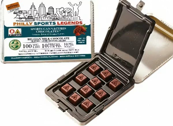 SPORTS CANNACUBES | 10PK | BELGIUM MILK CHOCOLATE | PHILLY SPORTS