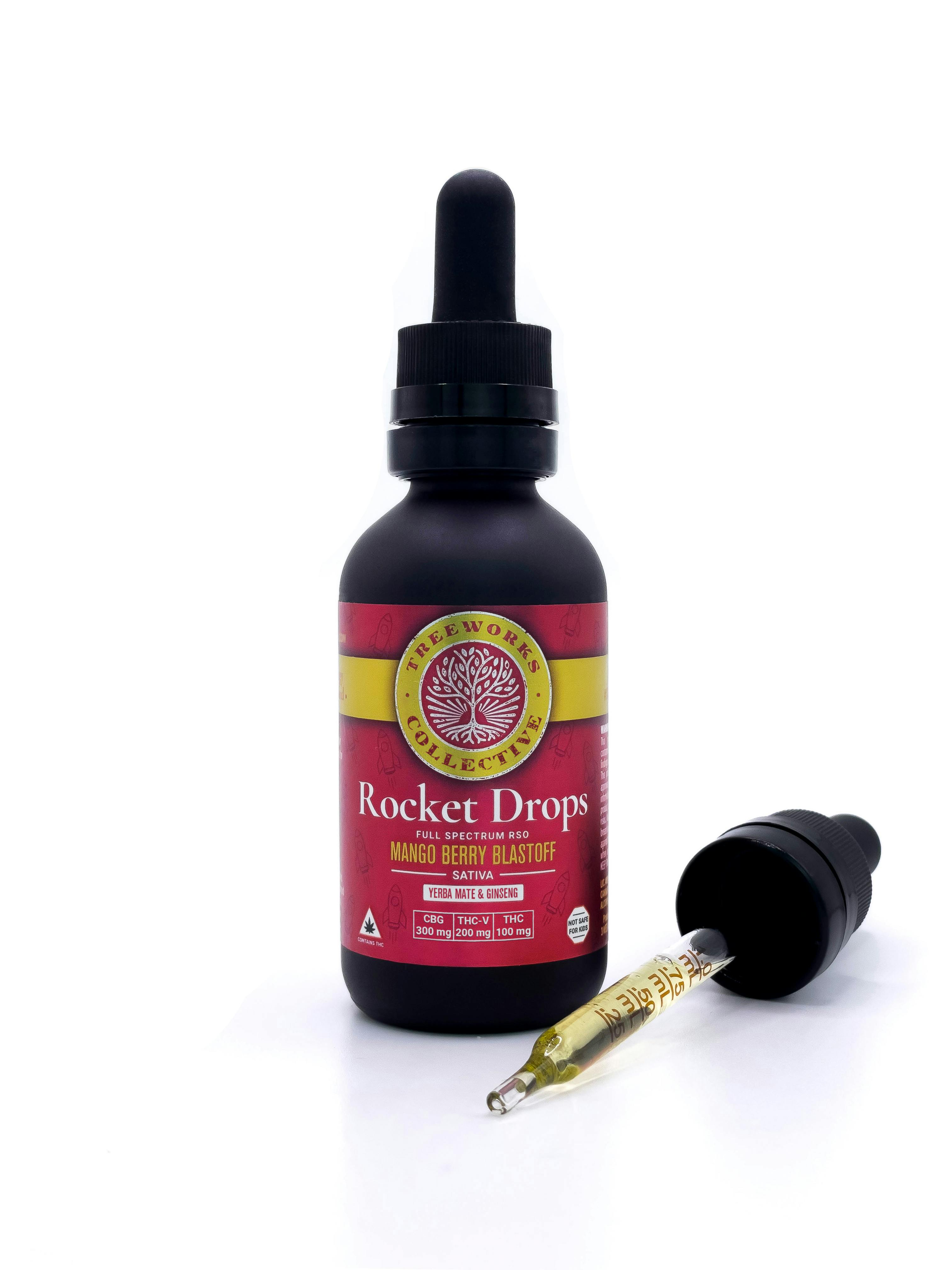 MANGO BERRY BLASTOFF | 3:2:1 CBG:THC-V:THC | 25ML | ROCKET DROPS