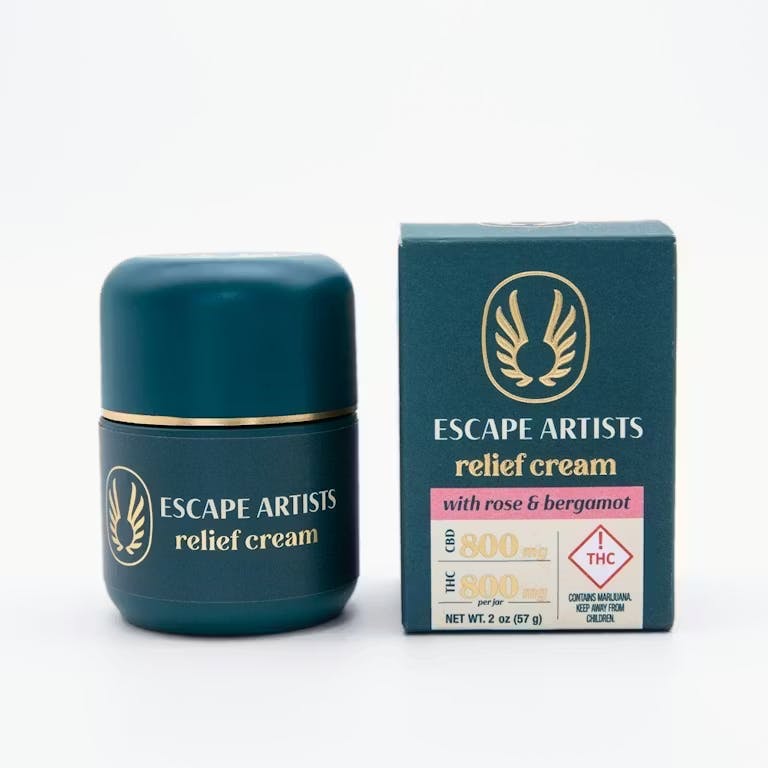Rose & Bergamot Relief Cream | 1:1 CBD:THC | 800mg