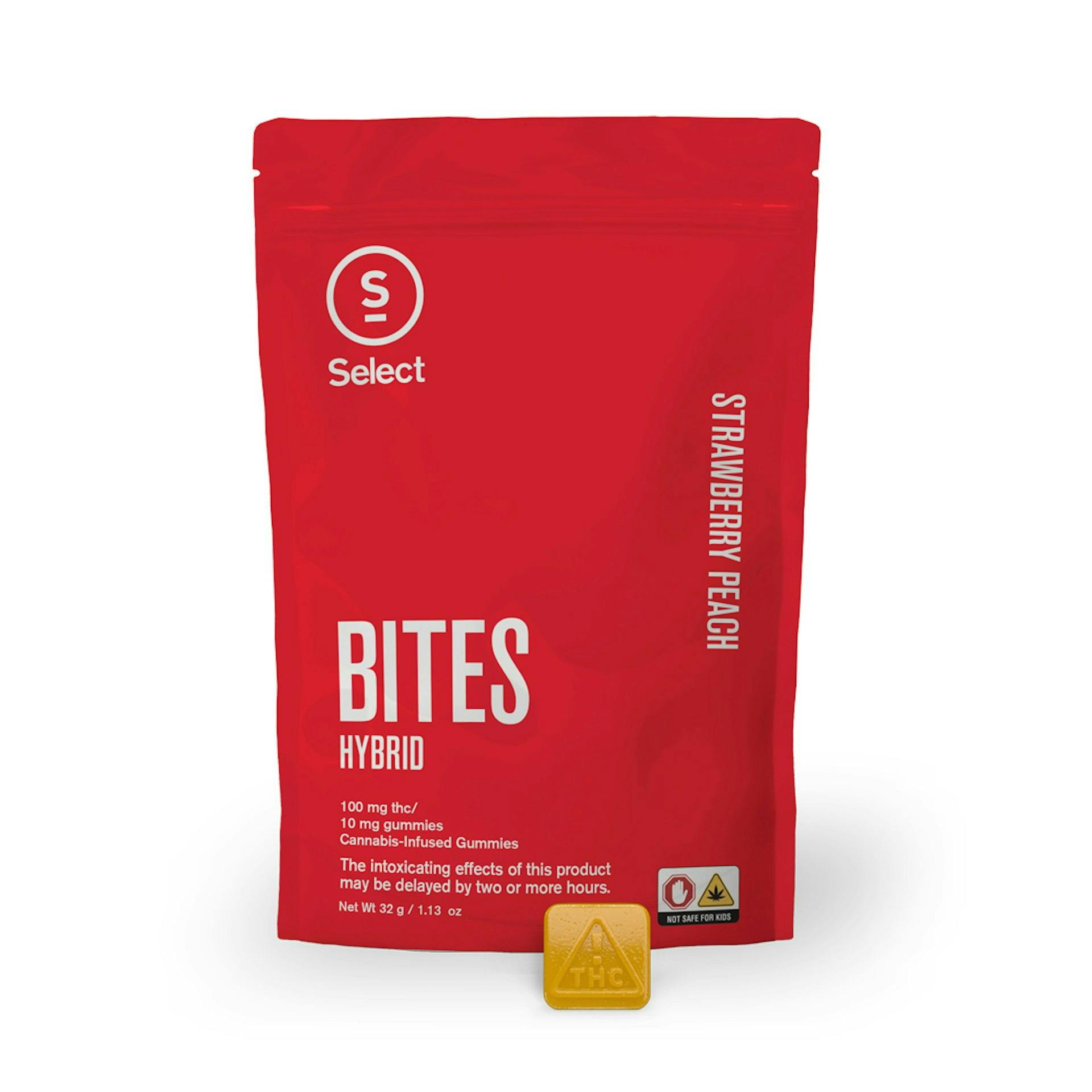 Strawberry Peach | Bites | 10 pack | 100mg