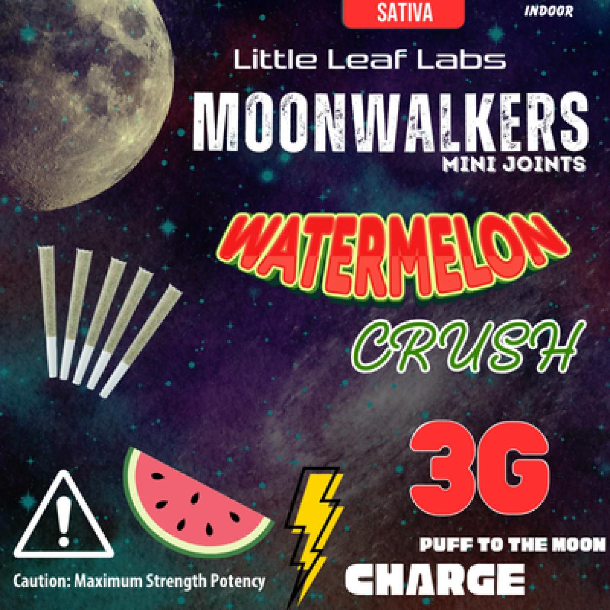 Moonwalkers | Watermelon Crush | Infused 5pk Pre Rolls | 3g