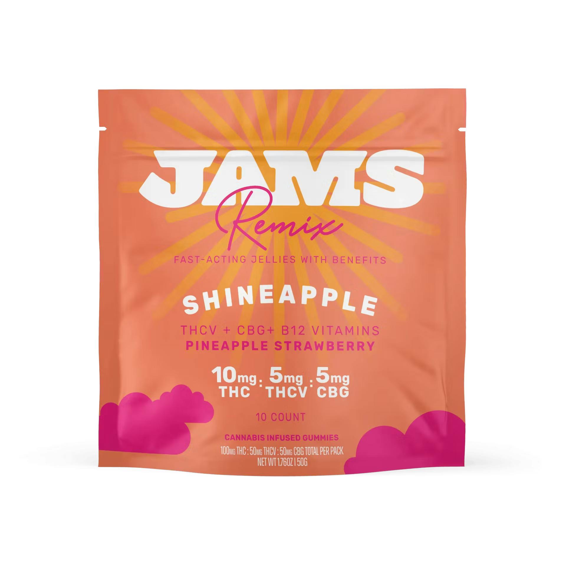 Shineapple | Fast Acting 2:1:1 THC:THCV:CBG | 10 Pk | 100mg