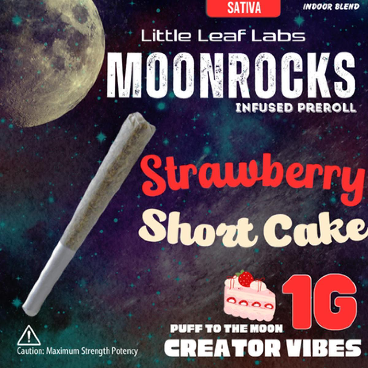 Strawberry Shortcake | Moonrock Infused Pre Roll | 1g