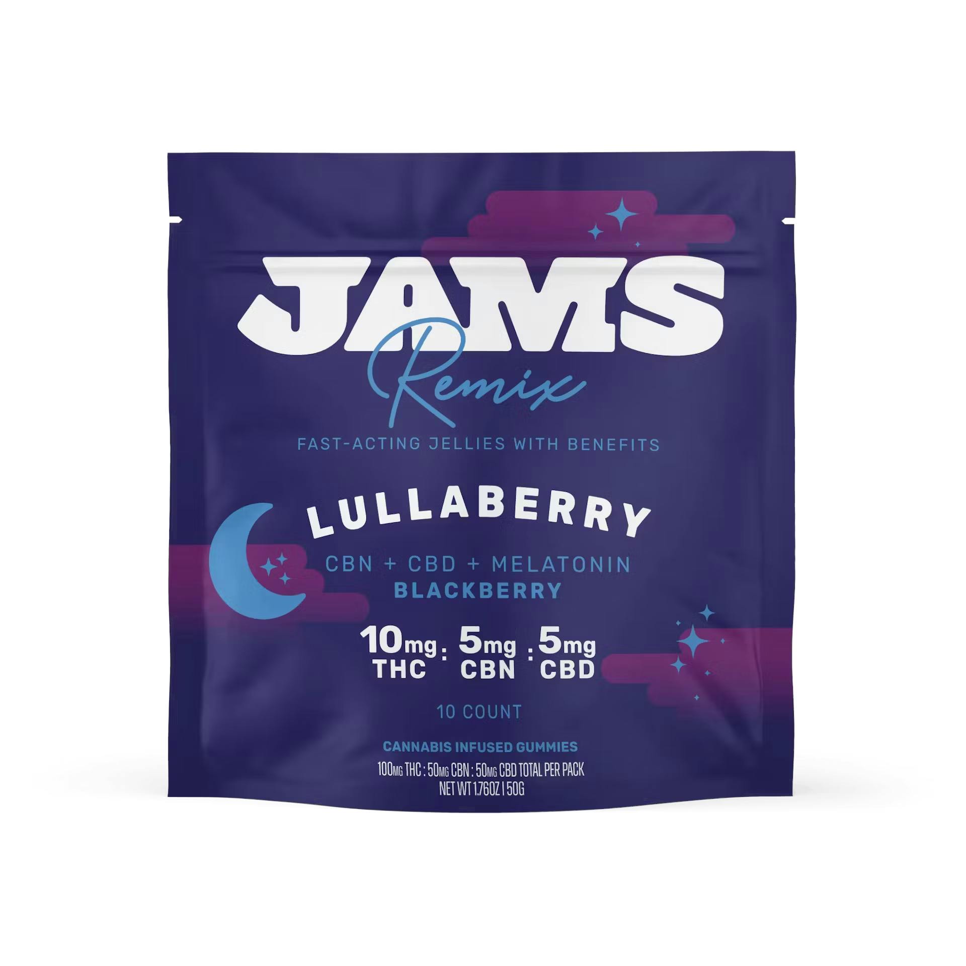Lullaberry | Fast Acting 2:1:1 THC:CBD:CBG | 10 Pk | 100mg