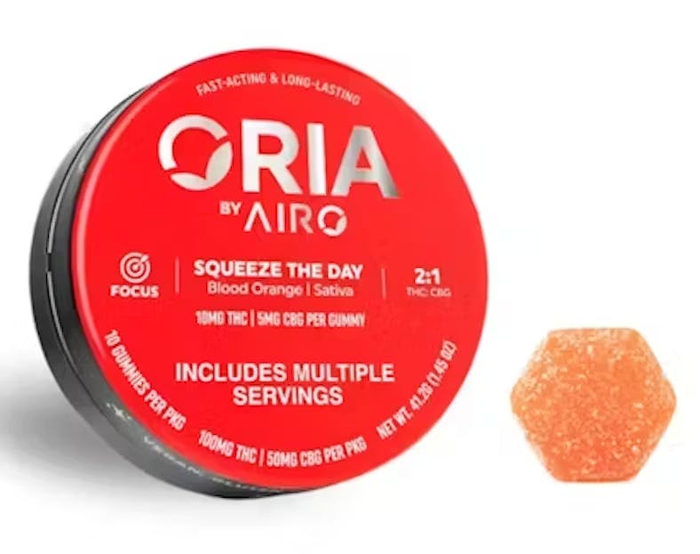 Focus: Squeeze the Day | 2:1 THC:CBG | 10pk | 100mg