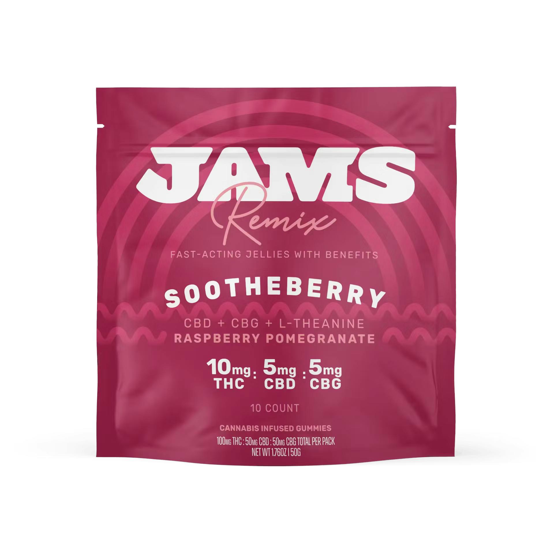 Sootheberry | Fast Acting 2:1:1 THC:CBD:CBG | 10 Pk | 100mg