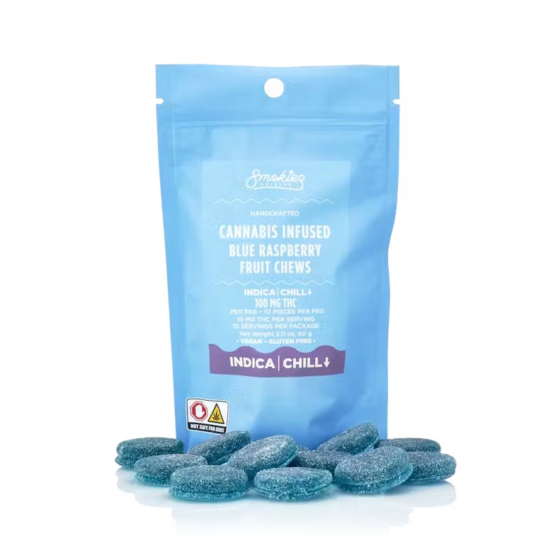 Sour Blue Raspberry | 10pk Edibles | 100mg