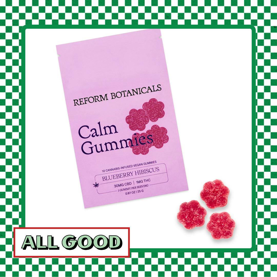 Reform Botanical | CBD Gummies | Calm Blueberry Hibiscus | 30mg