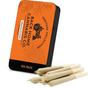 Back Home Cannabis | Acapulco Gold | 6pk Prerolls | Sativa | 3g