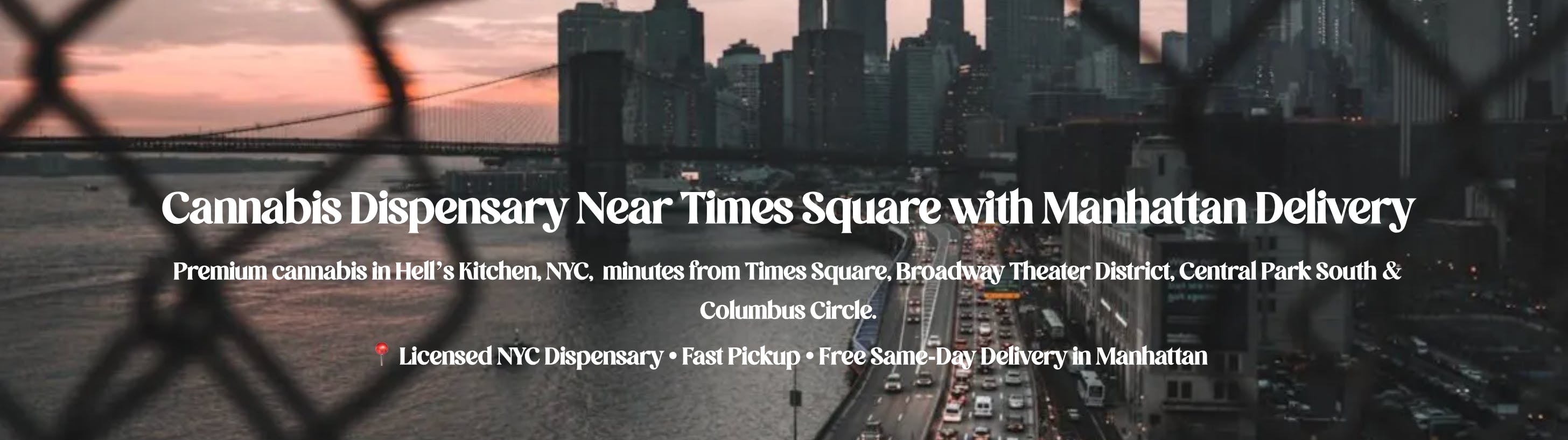 Cannabis dispensary near Times Square, Manhattan