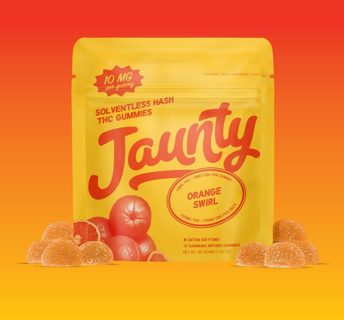 Jaunty | Orange Swirl | Gummies | Hybrid | 100mg