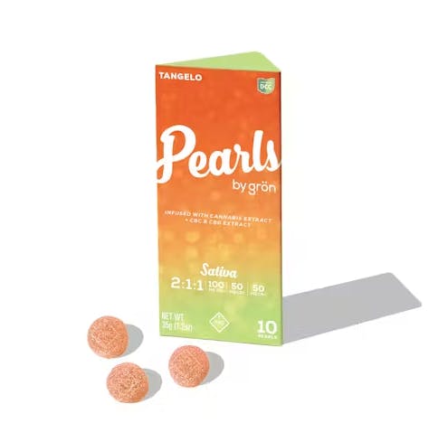 1:1:2 CBC:CBG:THC Tangelo Gummy Pearls | 10ct