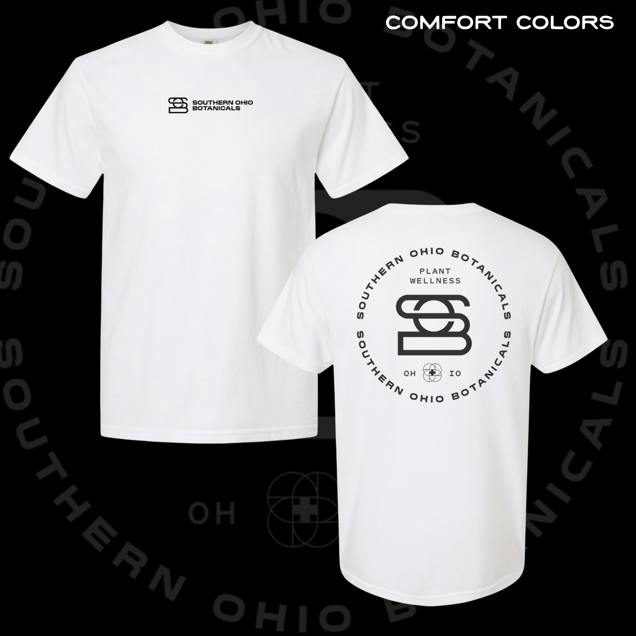 Sob Comfort Color Center Logo White Small