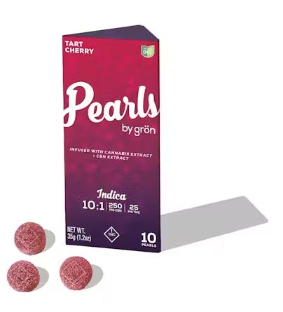 10:1 CBN:THC Tart Cherry Gummy Pearls | 10ct