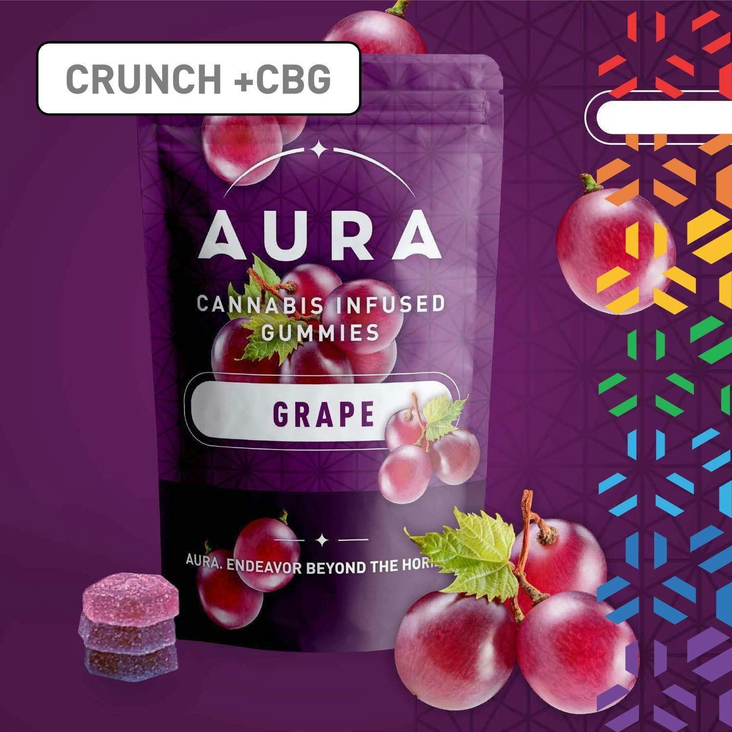 Grape Crunch + CBG Gummies