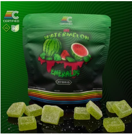 Sour Watermelon Emeralds Gummies | 10pk