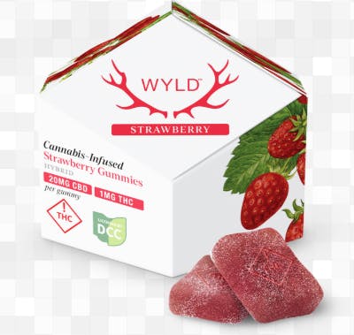 20:1 CBD:THC Strawberry Gummies | 10ct