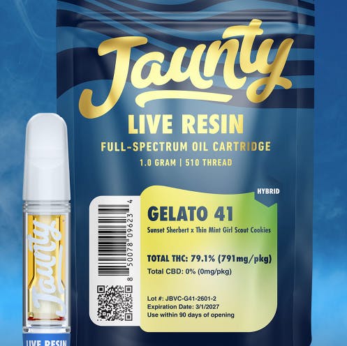 Jaunty | Gelato 41 | Resin Cartridge | 1.0g