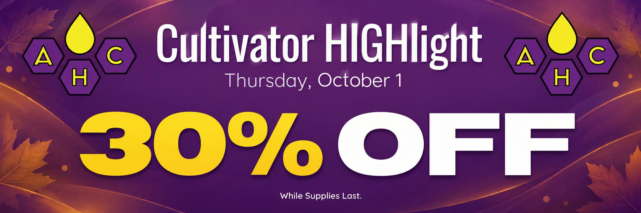 [10/01] 30% off AHC
