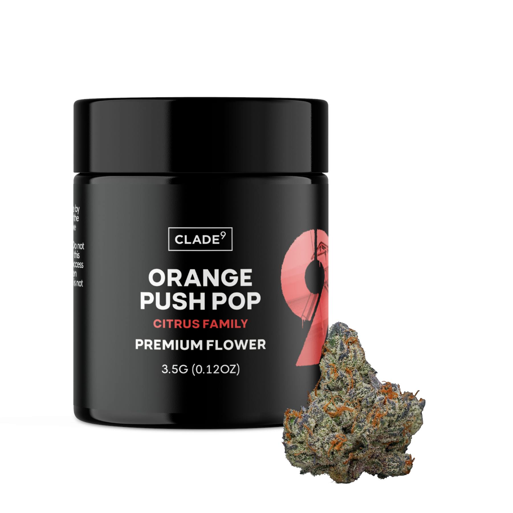 Clade9 Orange Push Pop Flower - 3.5g