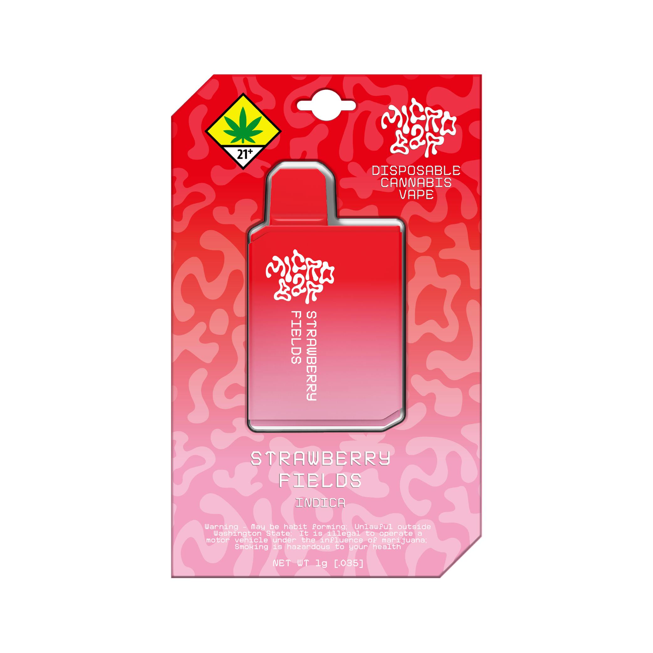 Strawberry Fields Distillate Disposable | Micro Bar - 1g