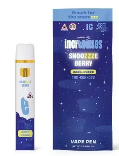 Snoozzze Berry | 1g 14:1:1 THC:CBG:CBN Disposable