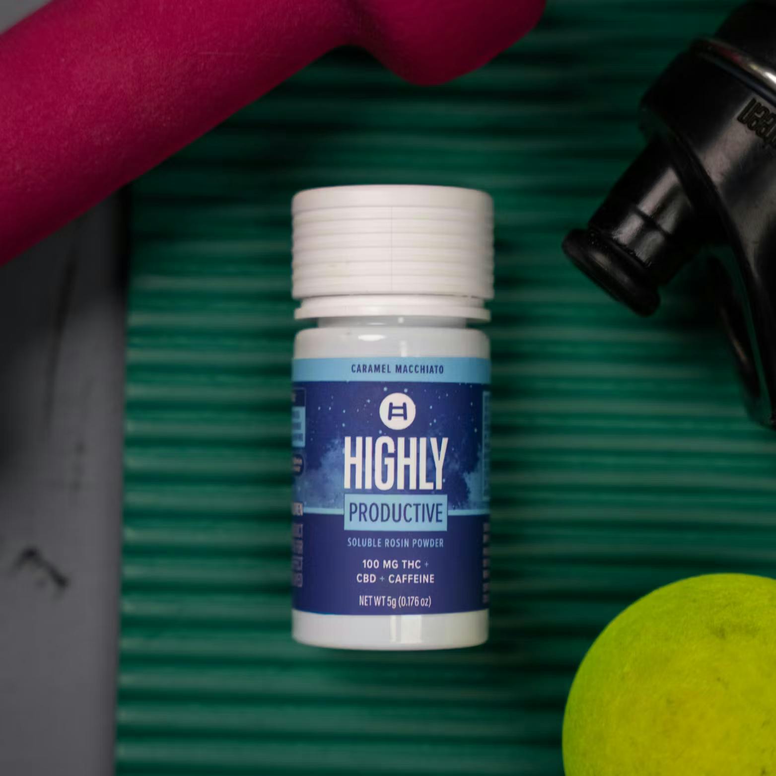 Productive Caramel Macchiato | 100mg Soluble Rosin Powder | 1:1:1 THC:CBD:Caffeine