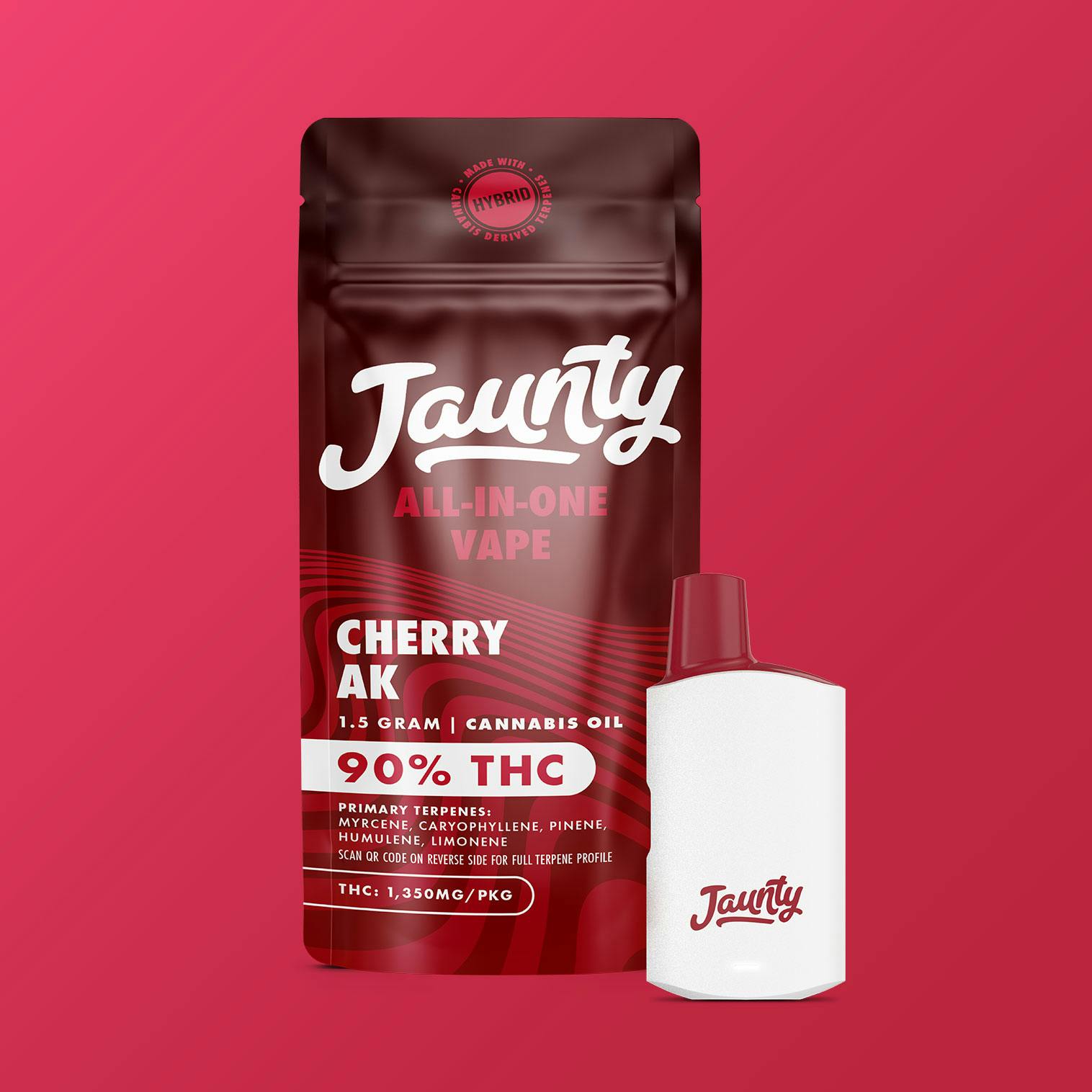 Jaunty | Cherry AK | AIO Vape | Sativa-Hybrid | 1.5g