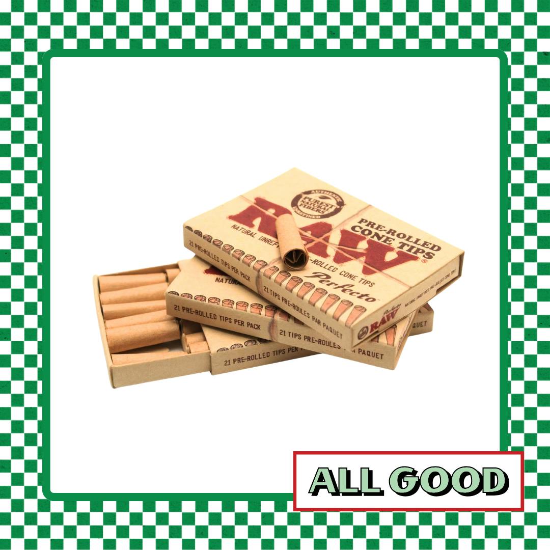 Raw Perfecto | Pre-Rolled Cone Tips | 21 Pack