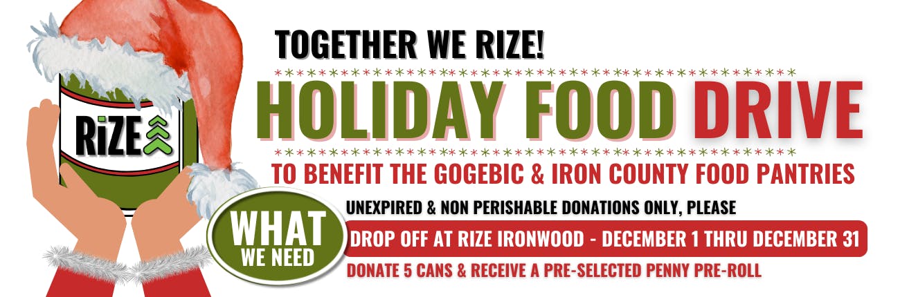 IRW Holiday Food Drive thru 12/31.