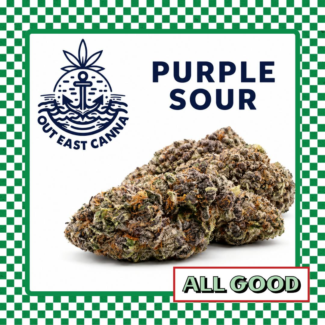 Out East Canna | Purple Sour | Flower | Hybrid | 3.5g