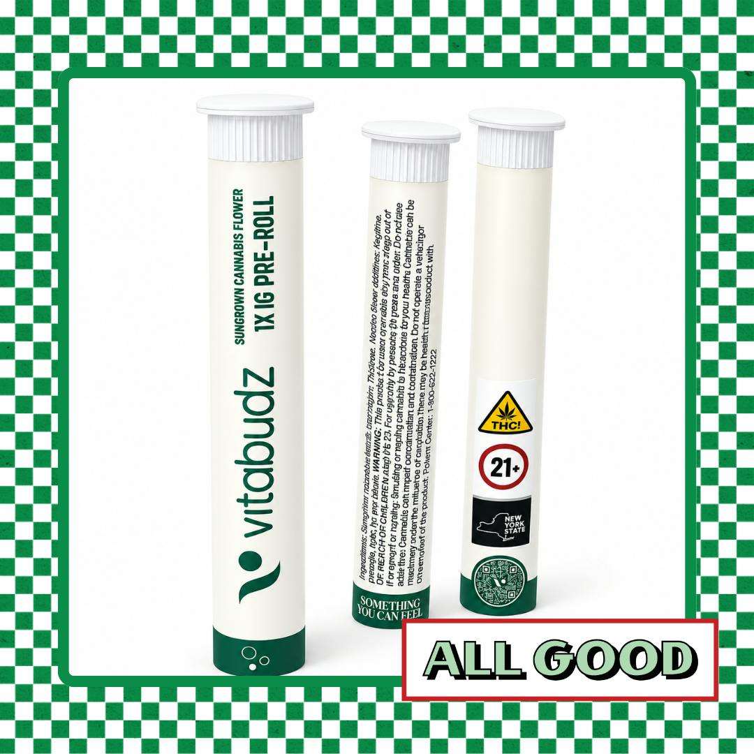 Vitabudz | “BLISS” Platinum LCG | Pre-Roll | Hybrid | 1g