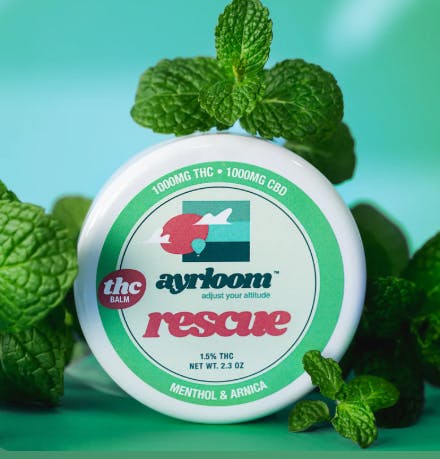 Ayrloom | 1,000mg 1:1 THC:CBD Rescue Balm | 2.3oz
