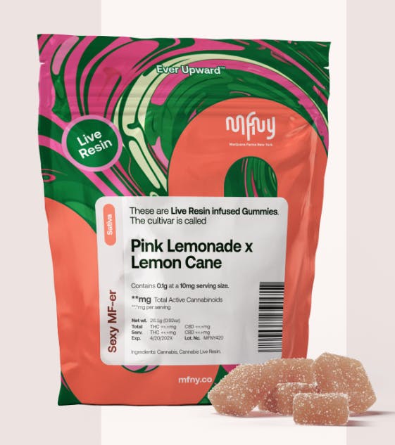 MFNY | Pink Lemonade x Lemon Cane Live Resin Gummies | 100mg