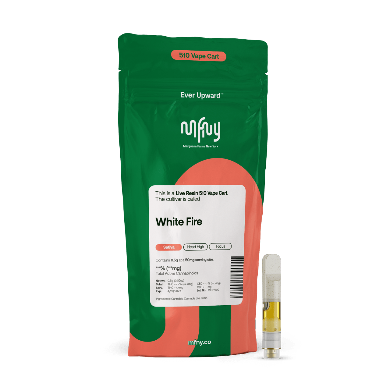 MFNY | White Fire OG | Live Resin Cart | 0.5g