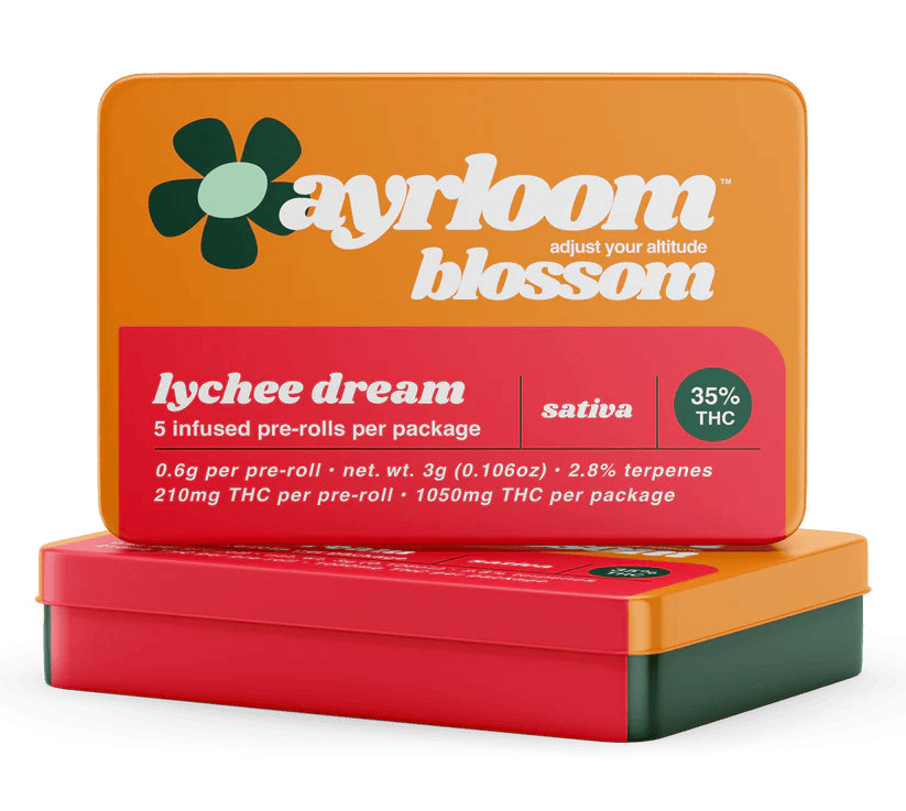 Ayrloom | Lychee Dream | Pre-Roll 5 pack | 3g