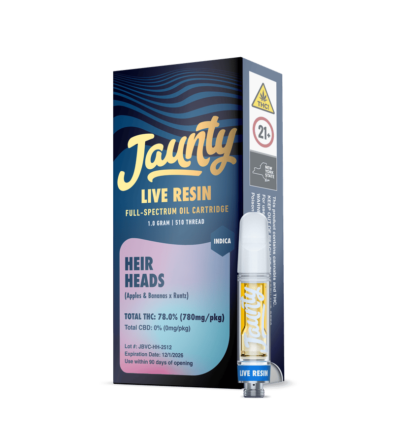 Jaunty | Heir Heads | Cartridge Live Resin + Free Battery | 1.0g