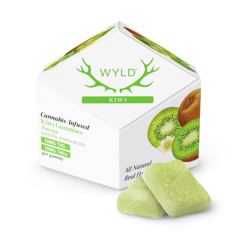 WYLD | Kiwi | 1:1 THC:THCv | Gummies – 100mg
