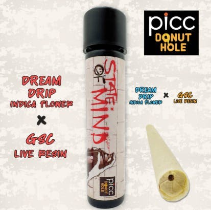 STATE OF MIND | Dream Drip x GSC Live Resin | Infused Pre-roll | 1g