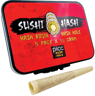 Sushi Hash | Columbian Lemonz | Infused PreRoll | 5 pack | 2.5g
