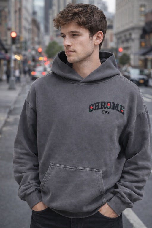 Chrome Flwrs | Hoodie L