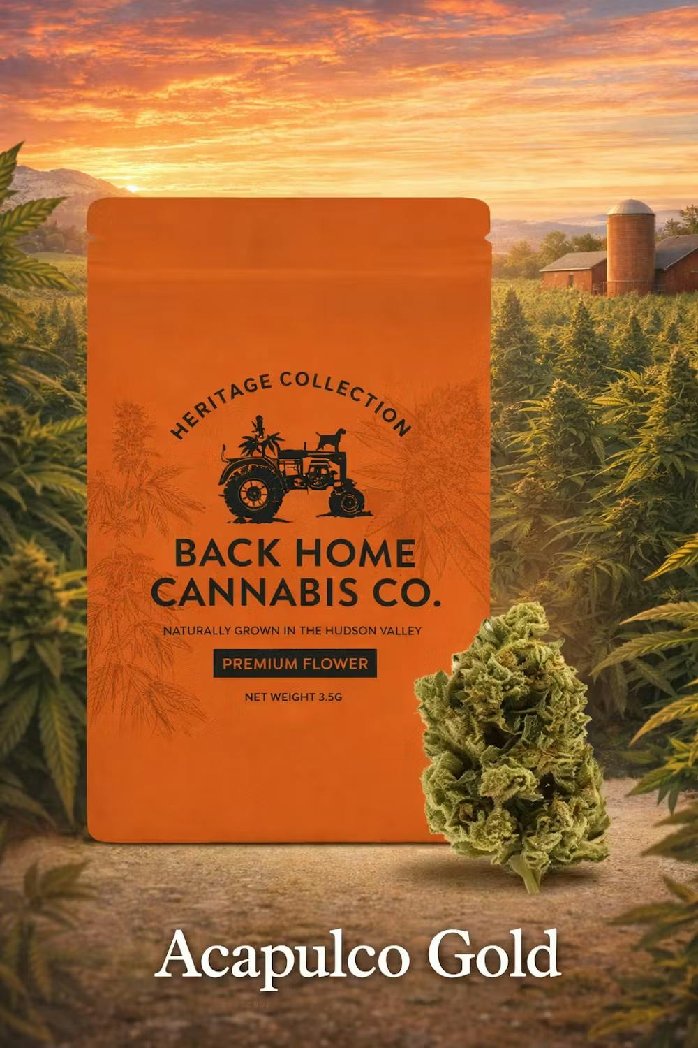 Back Home Cannabis | Acapulco Gold | Flower | 14g