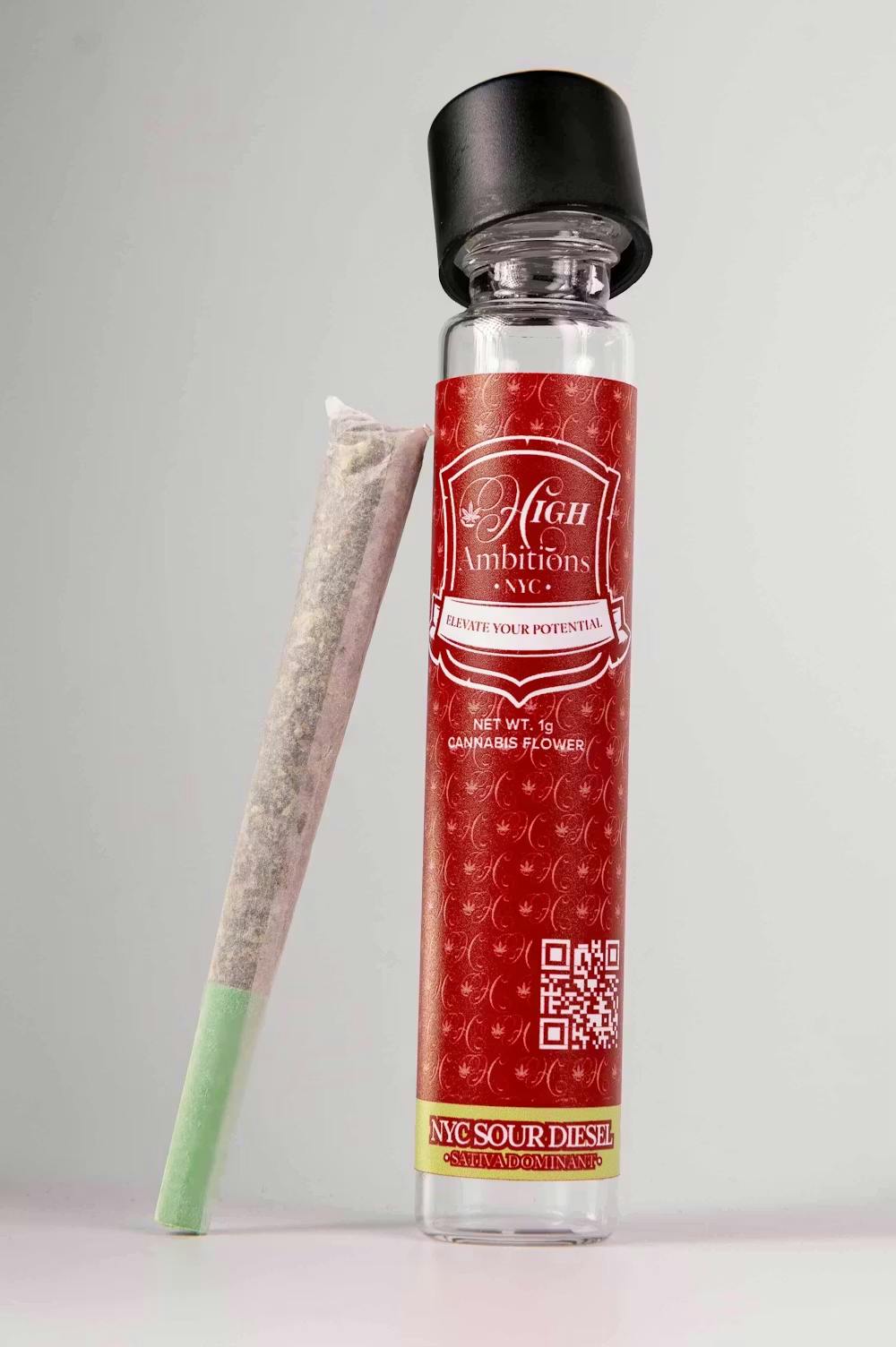 High Ambitions | NYC Sour Diesel | Pre-Rolls | 1g