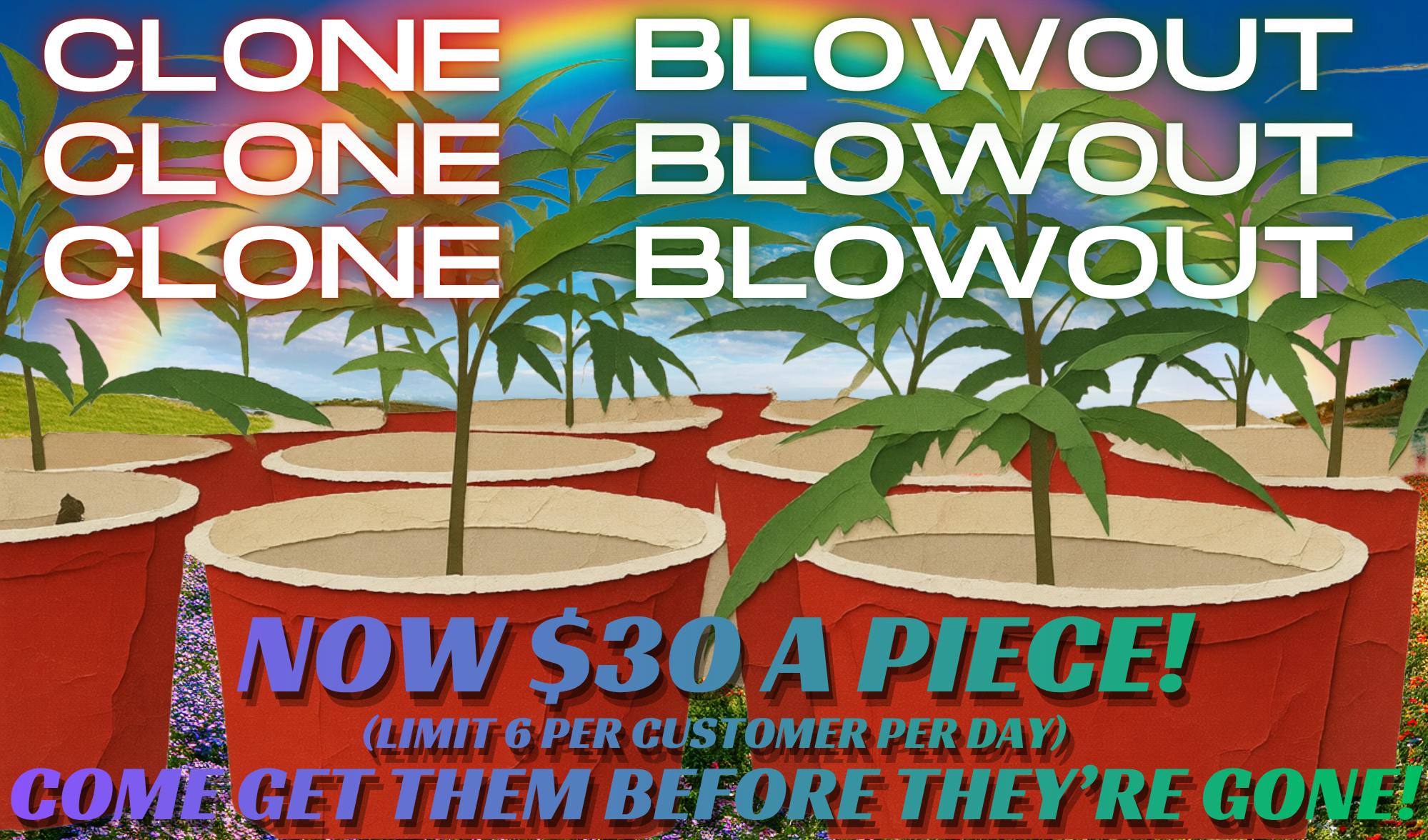 Clone Blowout! Now only $30 each!