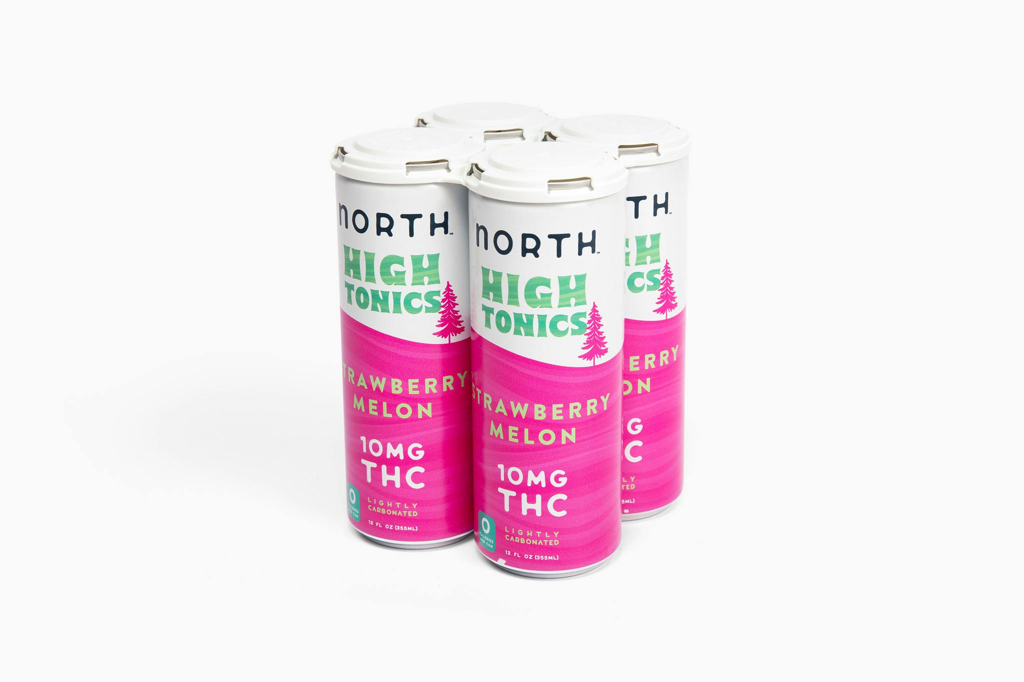 North High Tonics | Strawberry Melon THC Seltzer | 10mg