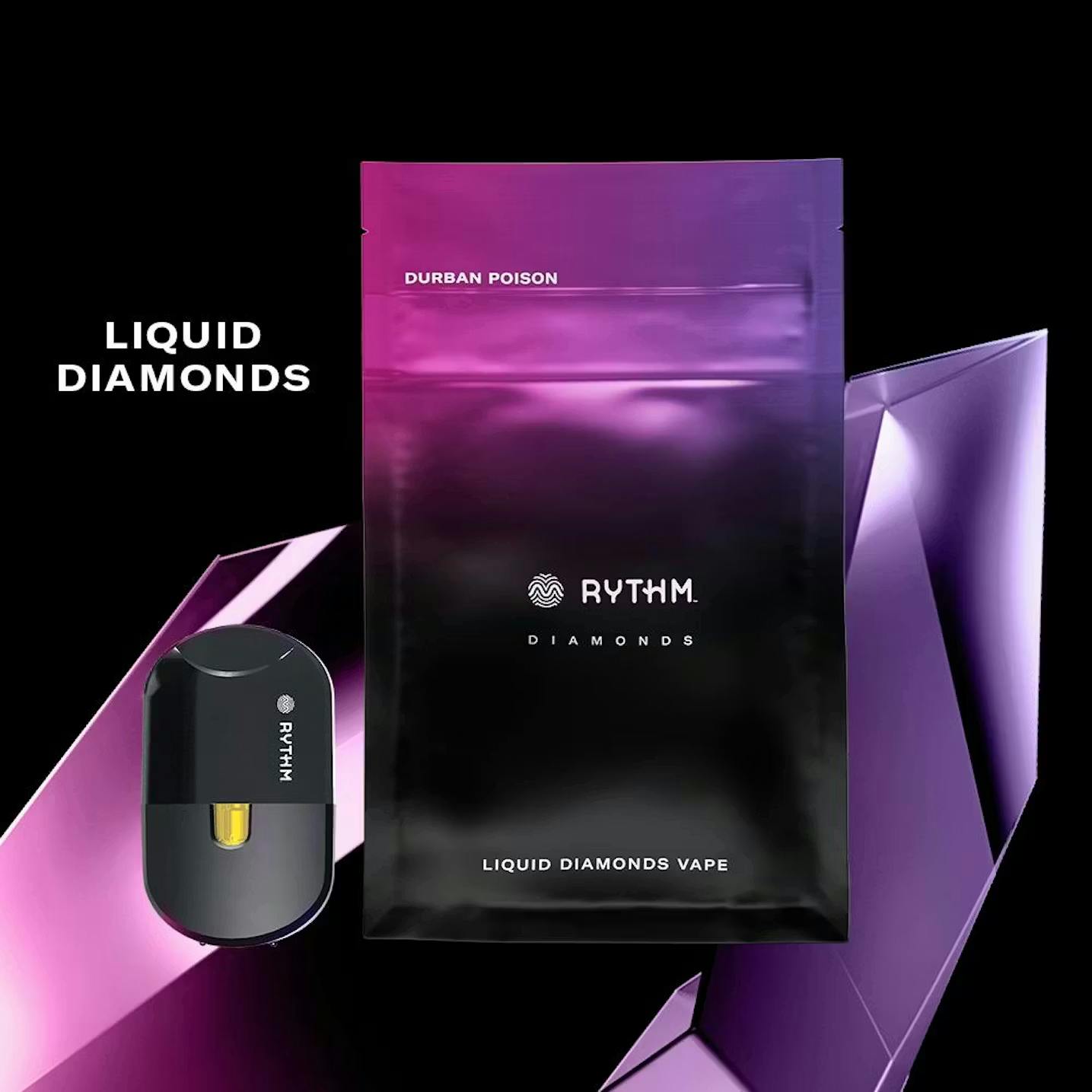 Durban Poison | 1g Disposable (Liquid Diamonds) | Rythm - 1g