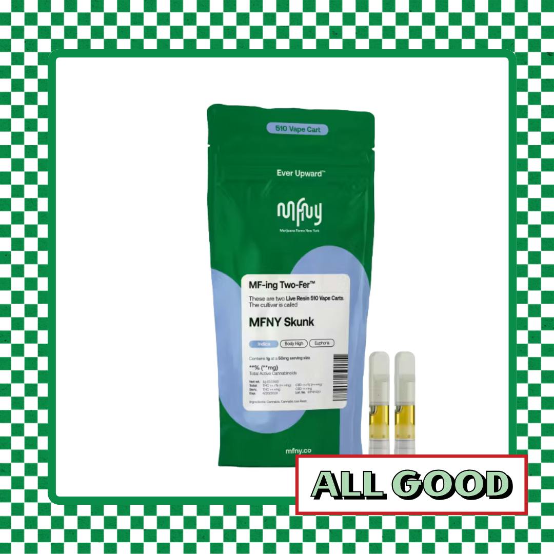 MFNY | MFNY Skunk | Live Resin 510 Cart | 2pk | Indica | 1g