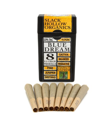 Slack Hollow | Blue Dream | 8pk Preroll | SatHyb | 4g
