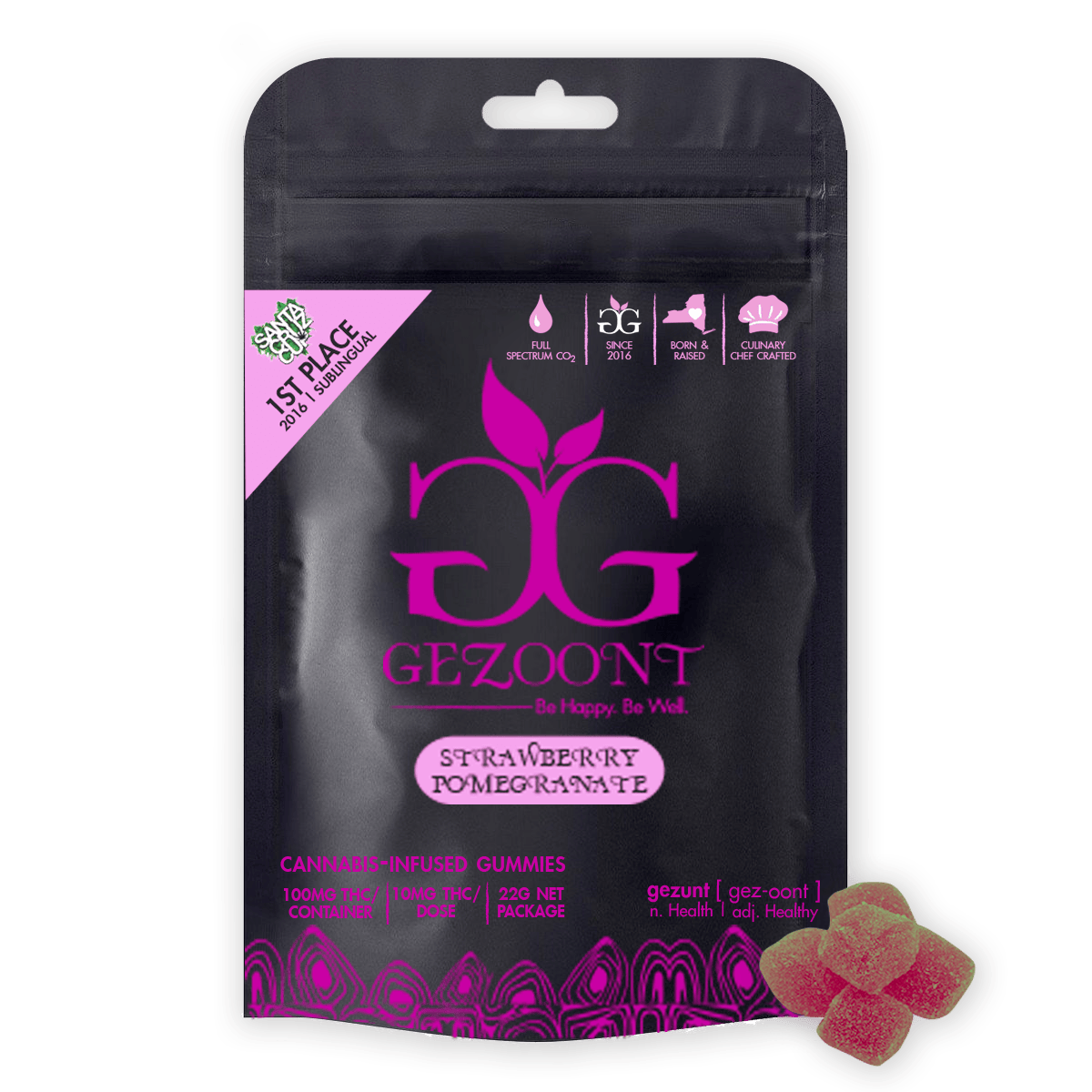 Strawberry Pomegranate | Gummies | 100mg